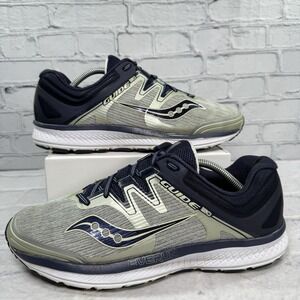 Saucony Guide ISO Men's 11 Wide Running Shoes Gray Blue EVERUN S20416-1